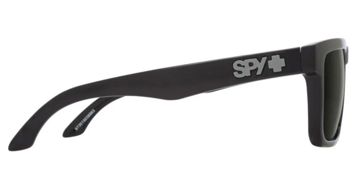 Spy Optic HELM Sunglasses - GLOSS Black / HAPPY Gray Green Lens