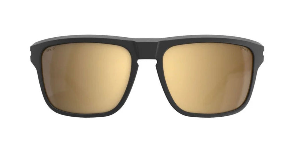 Spy Optic REGION Sunglasses - MATTE Black ANSI / Happy Bronze Gold Mirror Lens