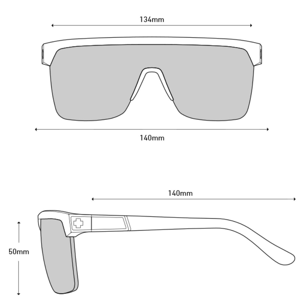 Spy Optic FLYNN 5050 Sunglasses - Teal / Happy Gray Green Pink Spectra Mirror Lens