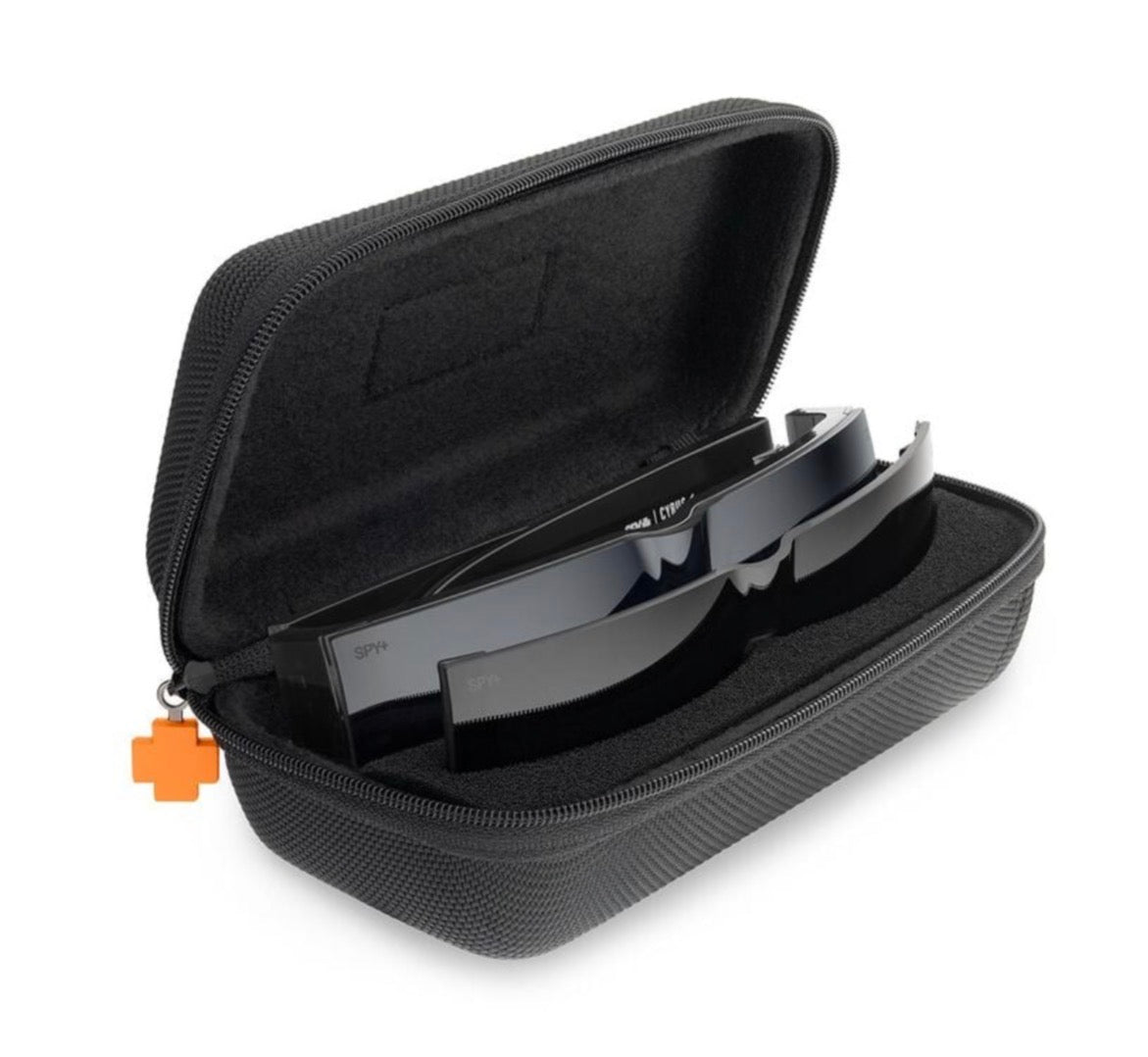 Spy Optic CYRUS SWITCH Sunglasses - Matte Black / Happy Gray Green + Happy Gray Green Black Mirror Lens