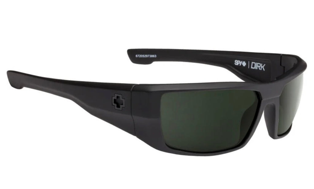 Spy Optic DIRK SOSI ANSI Sunglasses - MATTE Black / Happy Gray Green Lens