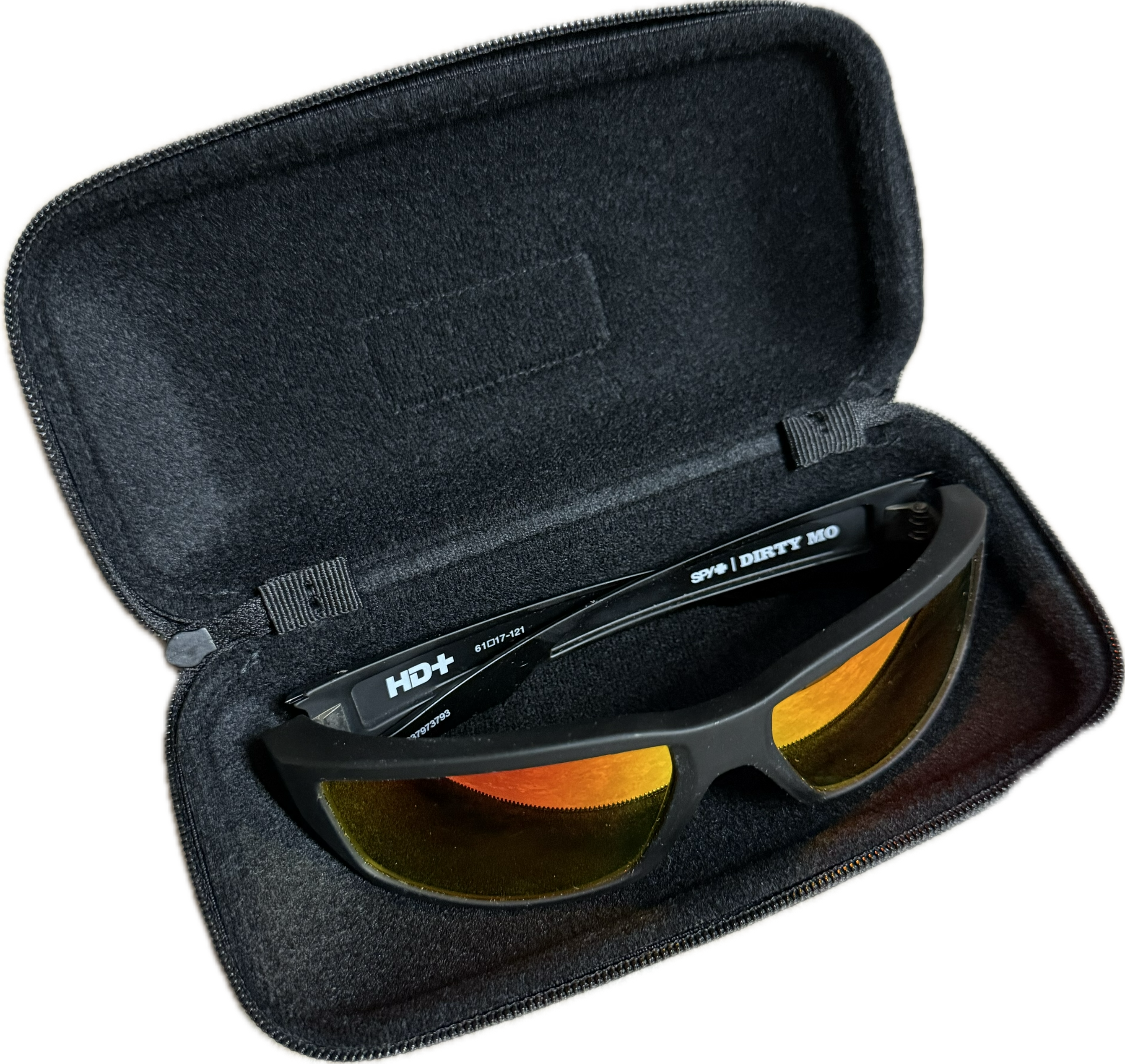 Spy HARD ZIPPER CASE - Fits ALL Spy Glasses w/Cleaning Cloth- NEW STYLE Large