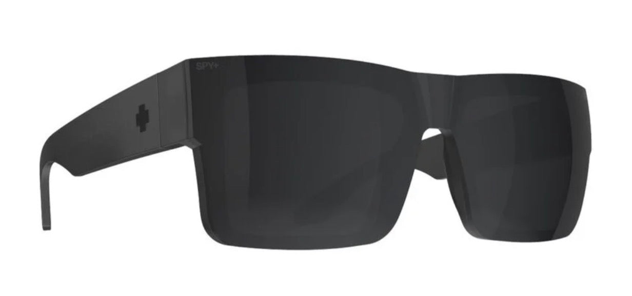 Spy Optic CYRUS SWITCH Sunglasses - Matte Black / Happy Gray Green + Happy Gray Green Black Mirror Lens
