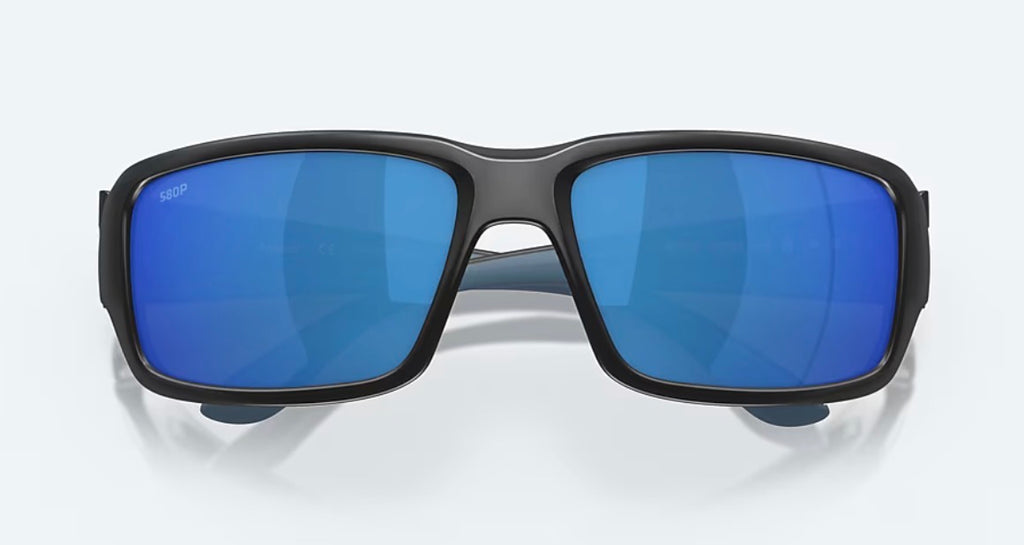 Costa FANTAIL Sunglasses - Matte Black / Blue Mirror Polarized 580P Lens