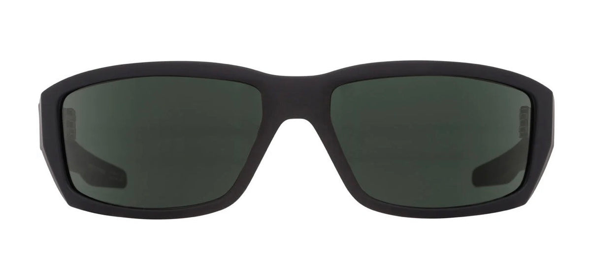 Spy Optic TARMAC Sunglasses - Soft Matte Black / HAPPY Gray Green Lens