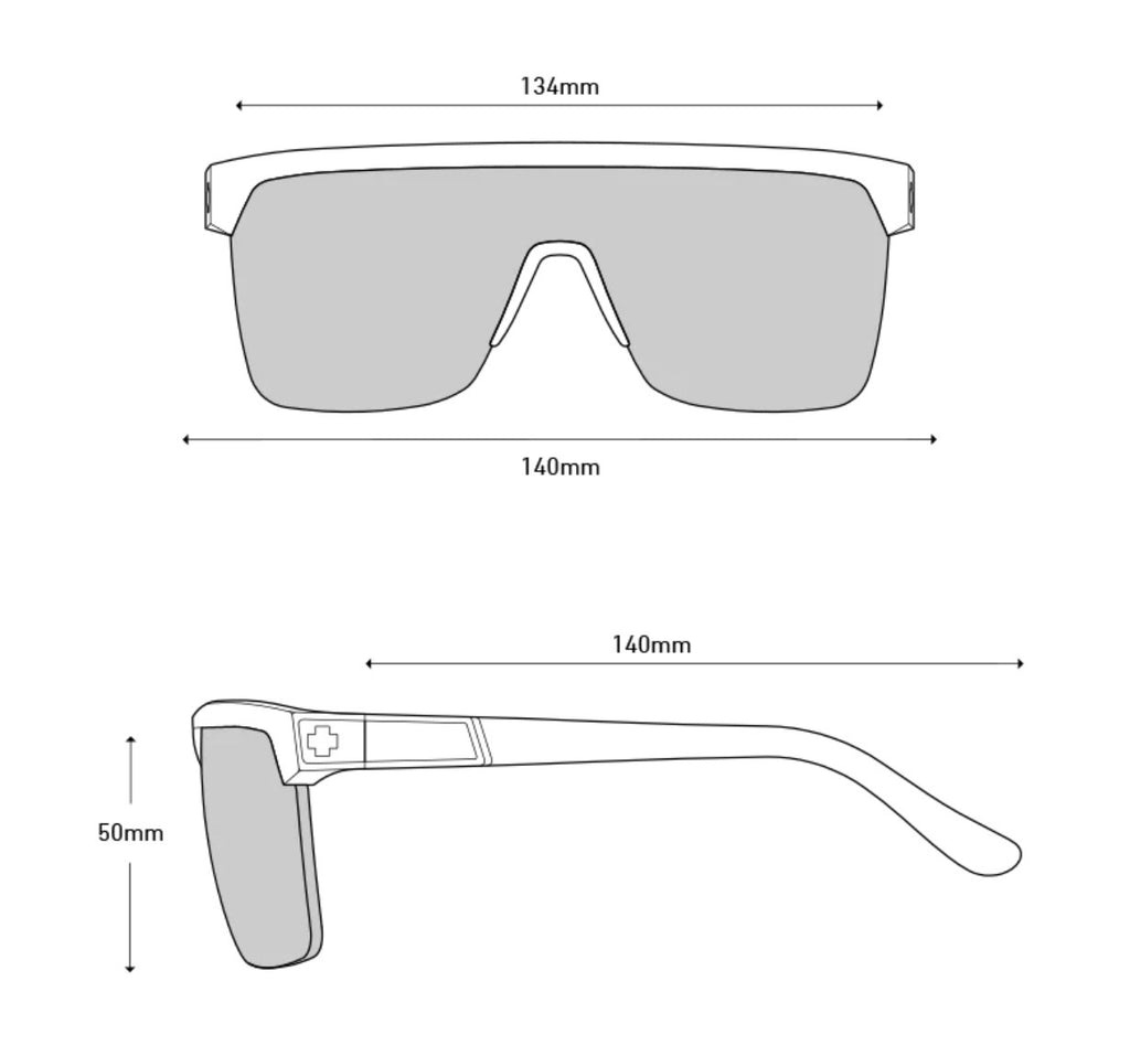 Spy Optic FLYNN 5050 Sunglasses - Matte PINK Matte Translucent White / Happy Bronze Pink Mirror Lens