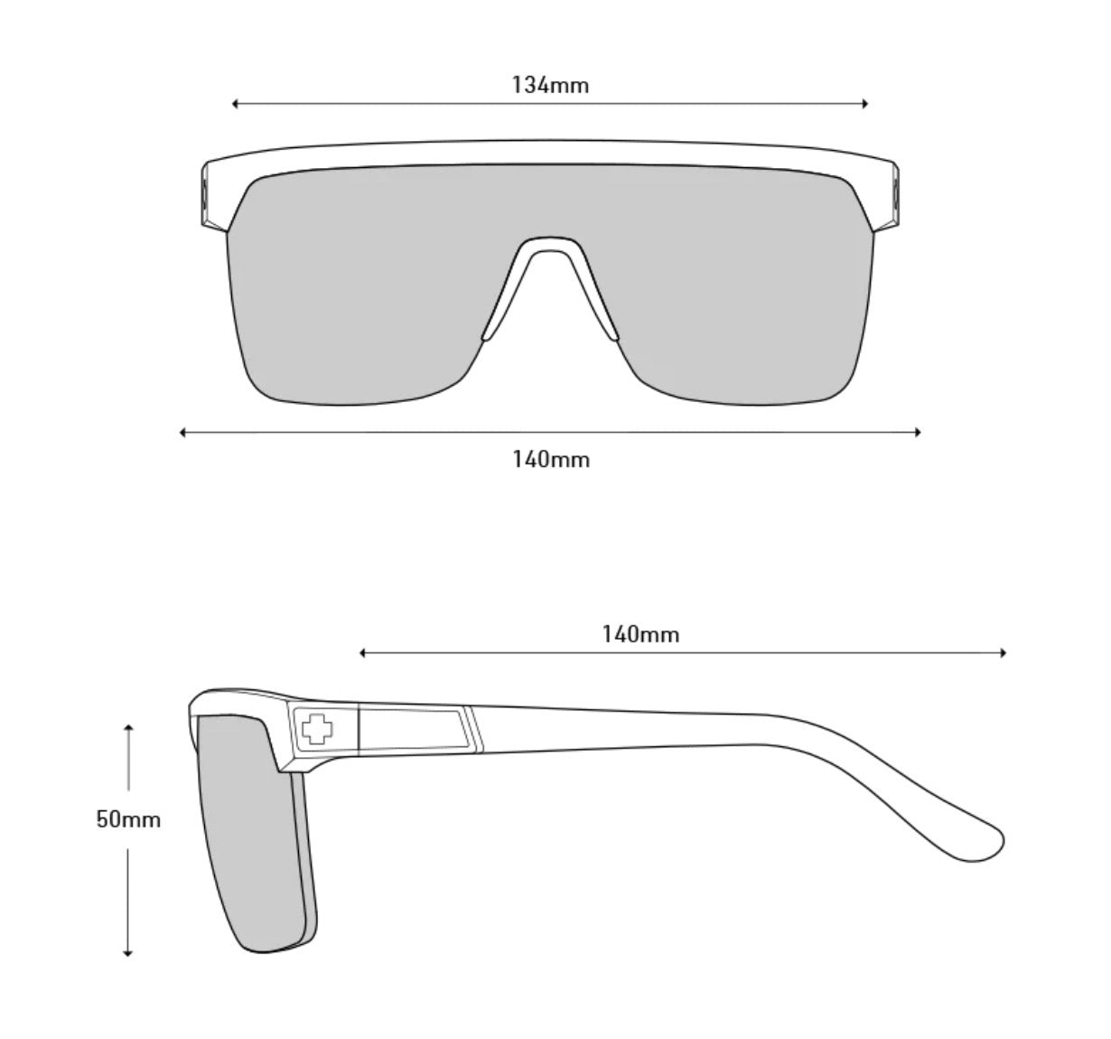 Spy Optic FLYNN 5050 Sunglasses - Matte PINK Matte Translucent White / Happy Bronze Pink Mirror Lens