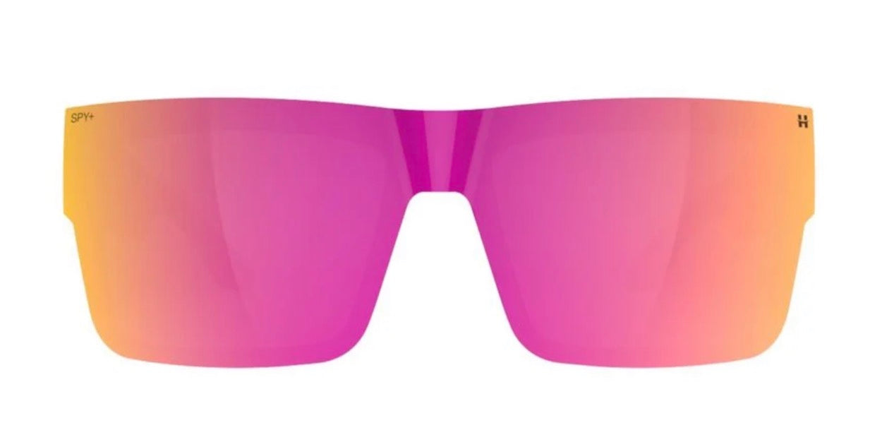 Spy Optic CYRUS SWITCH Sunglasses - Matte Black / Happy Gray Green + Happy Gray Green Pink Mirror Lens