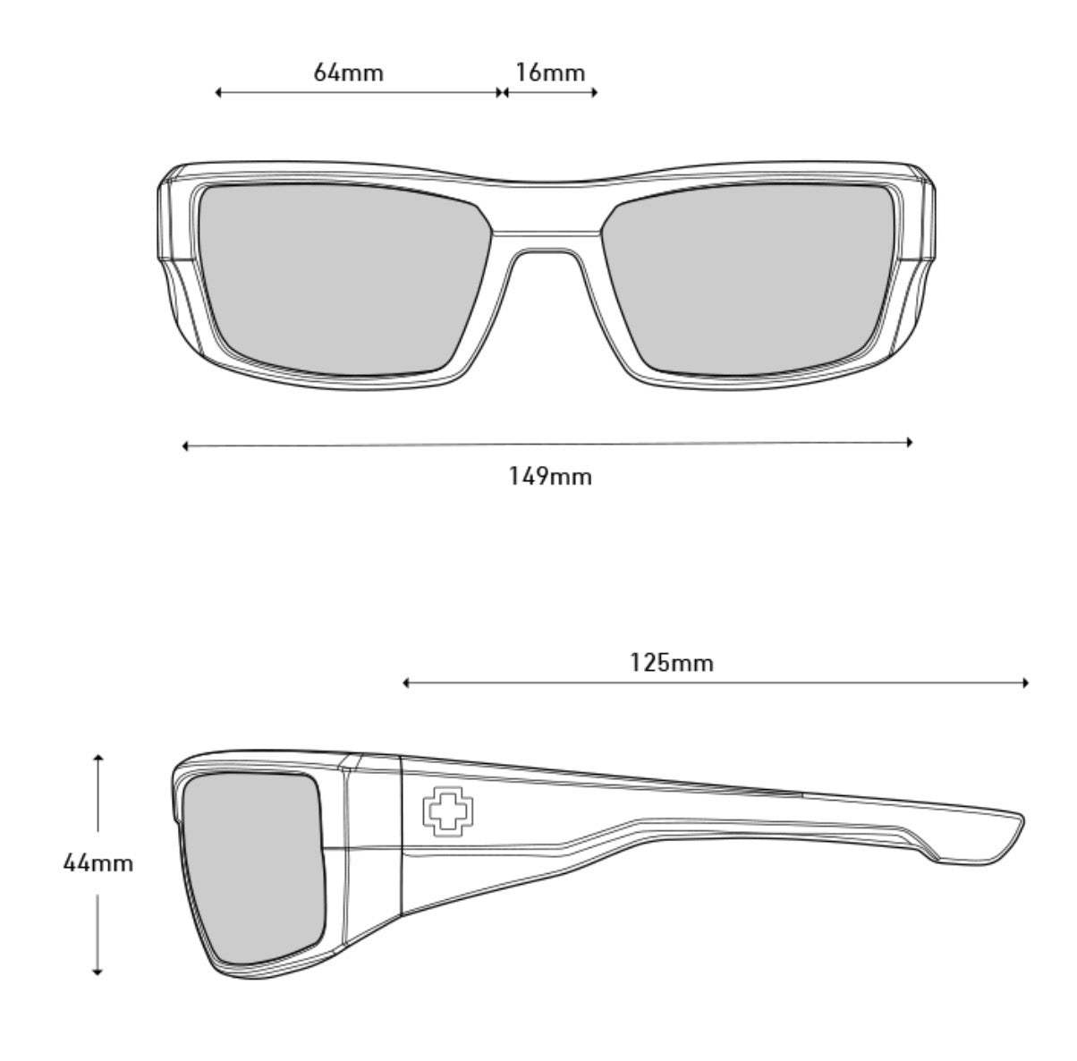 Spy Optic DIRK SOSI ANSI Sunglasses - MATTE Black / Happy Gray Green Lens