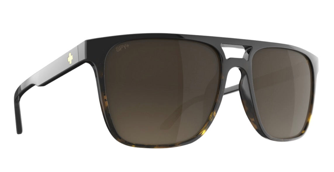 Spy Optic CZAR Sunglasses - Matte Black Tort Fade / Happy Brown Fade Lens