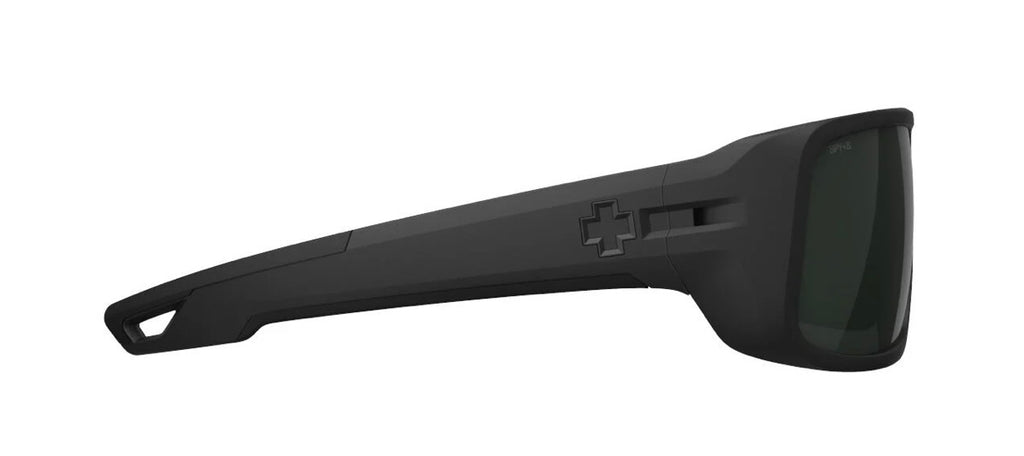 Spy Optic MAINLINE Sunglasses - Matte Black ANSI / Happy Gray Green POLARIZED Lens