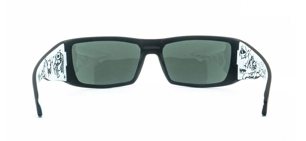 Spy Optic DIRK Sunglasses - White CRYPTO / HAPPY Gray Green Lens