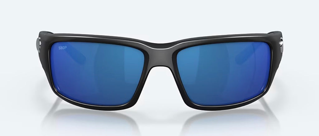 Costa FANTAIL Sunglasses - Matte Black / Blue Mirror Polarized 580P Lens