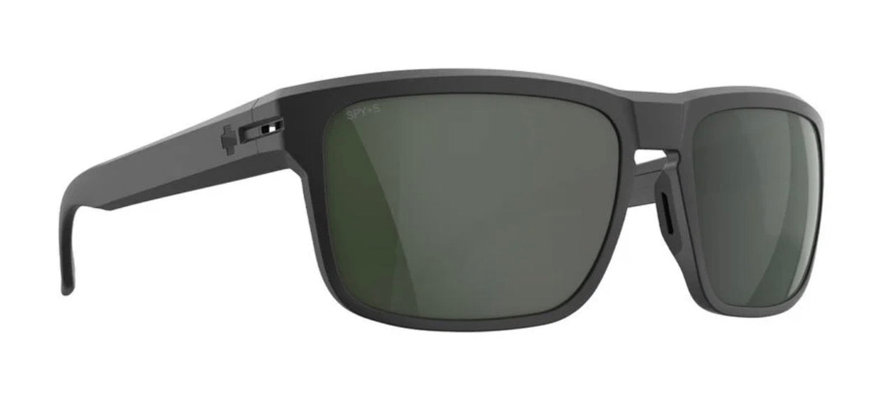 Spy Optic REGION Sunglasses - Matte Black ANSI / Happy Gray Green POLARIZED Lens