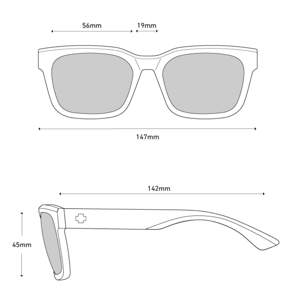 Spy Optic DESSA Sunglasses - MATTE Black / Happy BOOST POLAR ICE Blue Spectra Mirror Lens