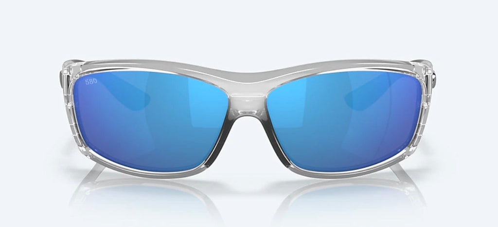 Costa Del Mar SALTBREAK Sunglasses - Silver / Blue Mirror Polarized 580 Glass Lens