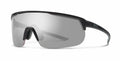 Smith Optic TRACKSTAND Sunglasses - Matte Black / ChromaPop Platinum Silver Mirror + Rose Lens