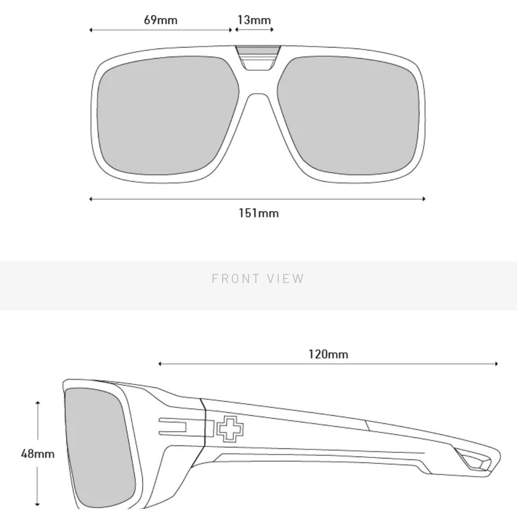Spy Optic MAINLINE Sunglasses - Matte Black ANSI / Happy Gray Green POLARIZED Lens
