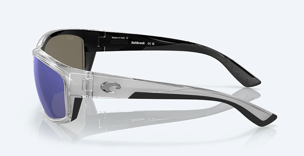 Costa Del Mar SALTBREAK Sunglasses - Silver / Blue Mirror Polarized 580 Glass Lens