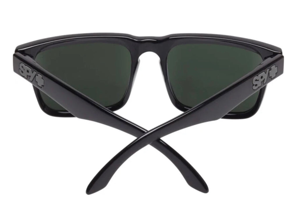 Spy Optic HELM Sunglasses - GLOSS Black / HAPPY Gray Green Lens