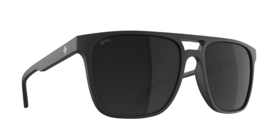Spy Optic CZAR Sunglasses - Soft Matte Black / Happy BOOST POLARIZED Black Mirror Lens