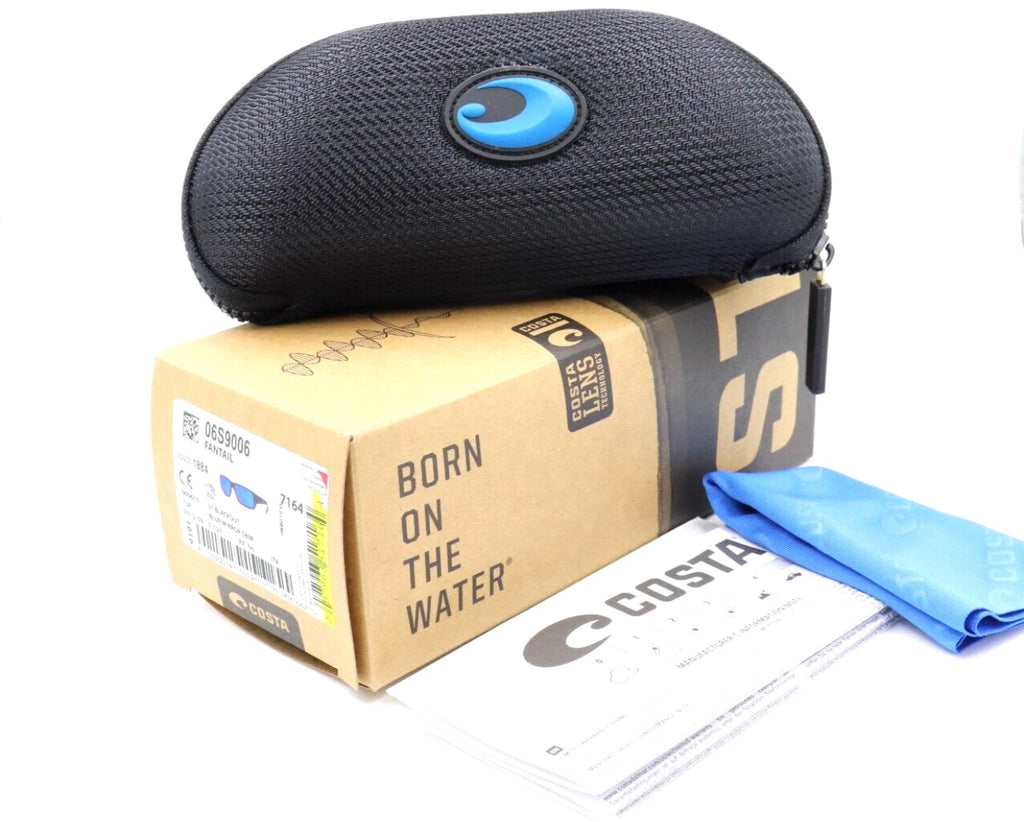 Costa FANTAIL Sunglasses - Blackout / Blue Mirror Polarized 580P Lens