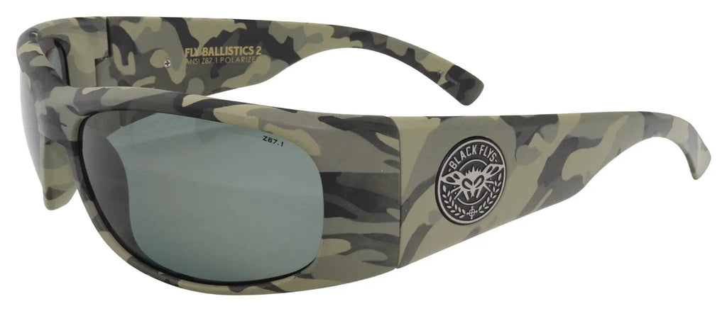 Black Flys Ballistics 2 Safety Glasses - Matte Black / Smoke Lens