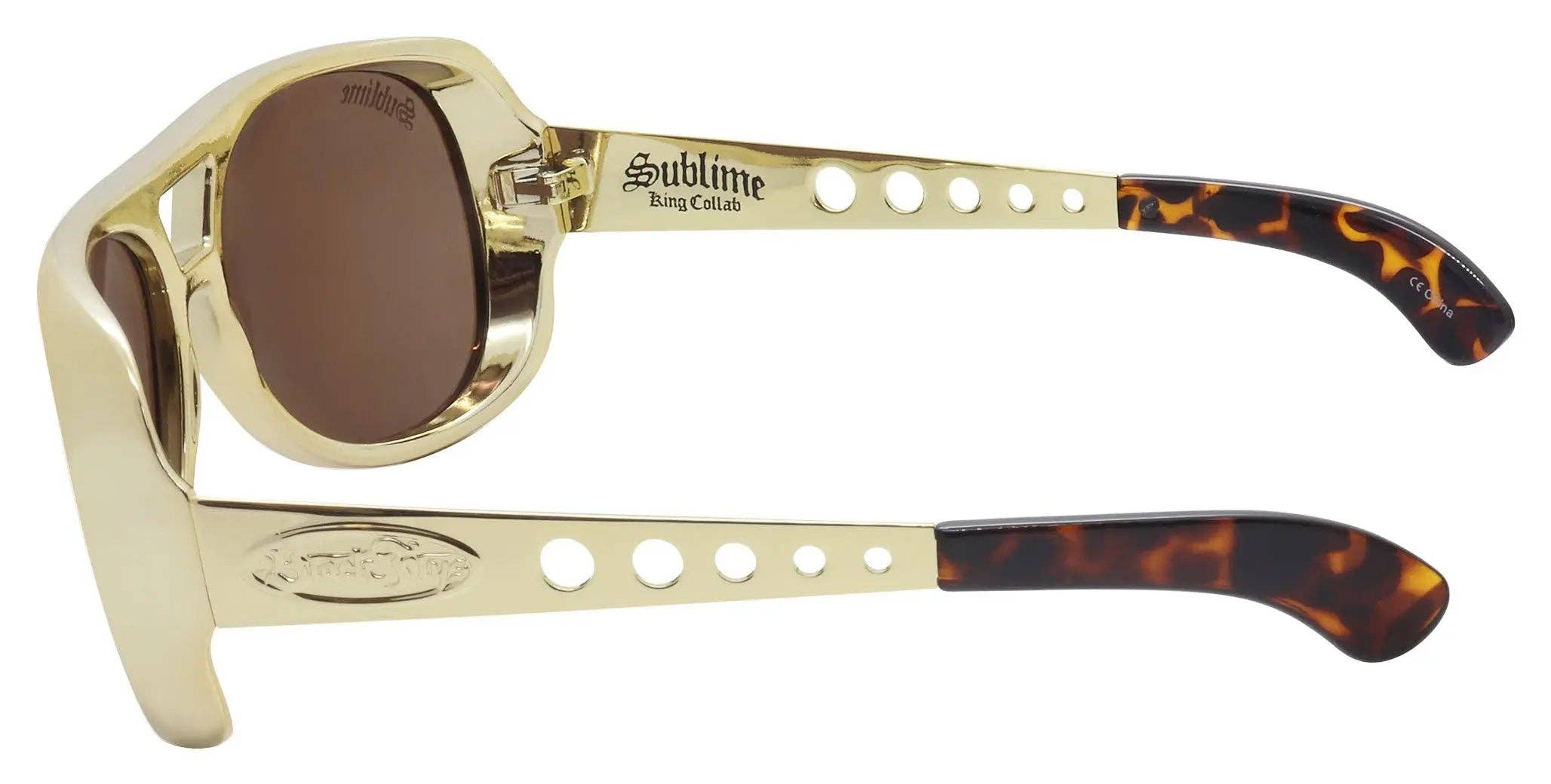 Black Flys King Fly SUBLIME Collab Sunglasses - Chrome / Smoke Lens