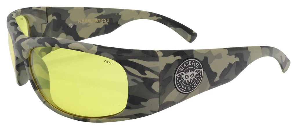 Black Flys Ballistics 2 Safety Glasses - Matte Black / Smoke Lens