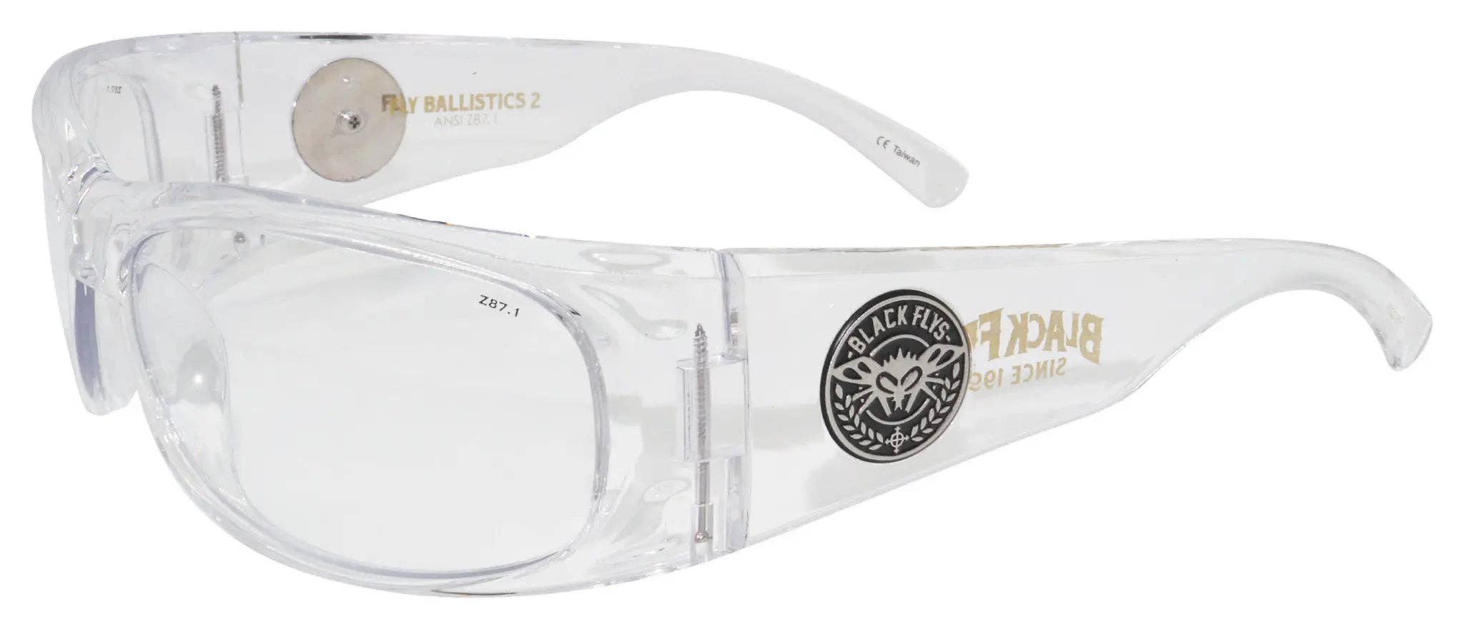 Black Flys Ballistics 2 Safety Glasses - Matte Black / Smoke Lens